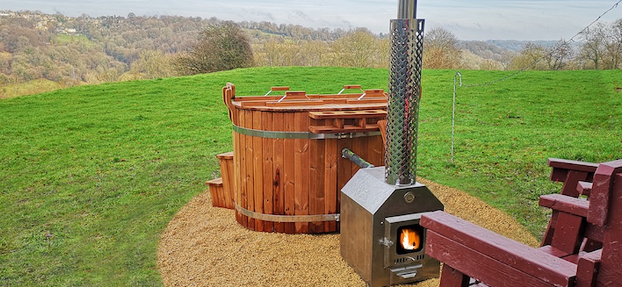 Westley Farm - a hot tub with a view!