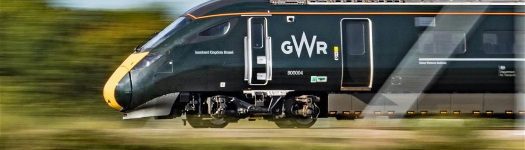 GWR train in motion
